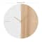 Brown MDF Contemporary Wall Clock, 24" x 24" x 2"